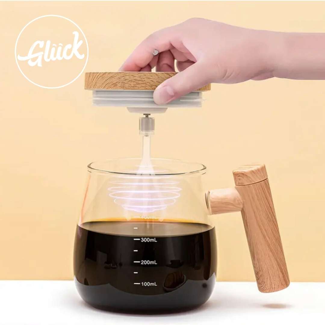 Taza automezcladora inteligente de vidrio de lujo 400ml