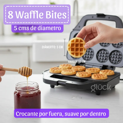 Waflera X 8 Waffle Bites - Prepara Mini Bocados de Waffle al Instante