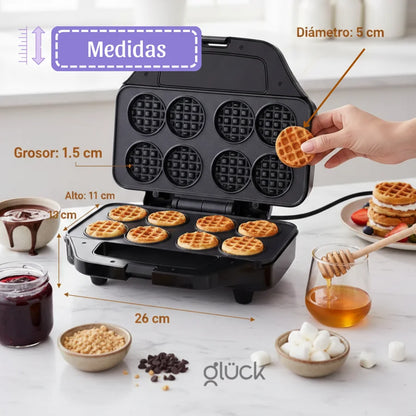 Waflera X 8 Waffle Bites - Prepara Mini Bocados de Waffle al Instante