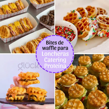 Waflera X 8 Waffle Bites - Prepara Mini Bocados de Waffle al Instante