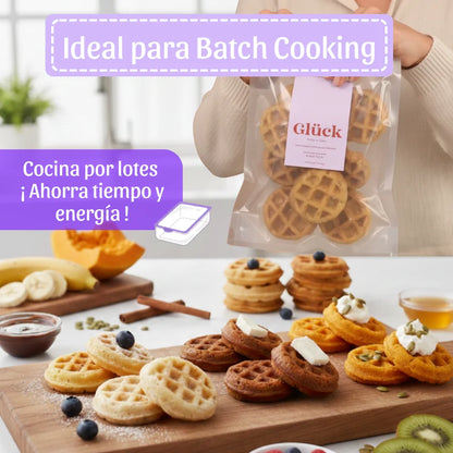 Waflera X 8 Waffle Bites - Prepara Mini Bocados de Waffle al Instante