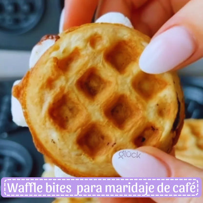 Waflera X 8 Waffle Bites - Prepara Mini Bocados de Waffle al Instante