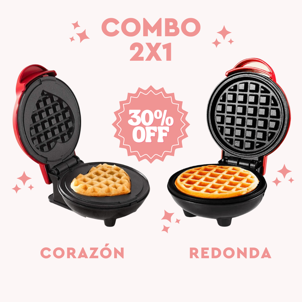 🎁 Mini Waflera Glück: Corazón / Redonda