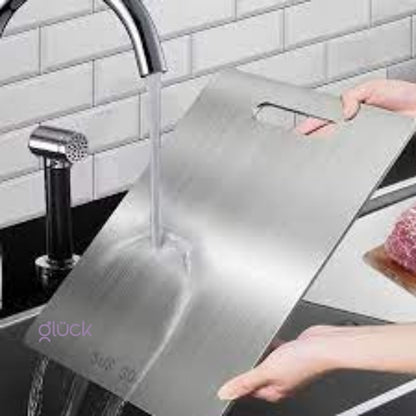 Tabla de Cocina Para Cortar En Acero Inoxidable de Grado Alimenticio Para Carnes Frutas y Verduras