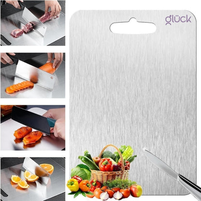 Tabla de Cocina Para Cortar En Acero Inoxidable de Grado Alimenticio Para Carnes Frutas y Verduras