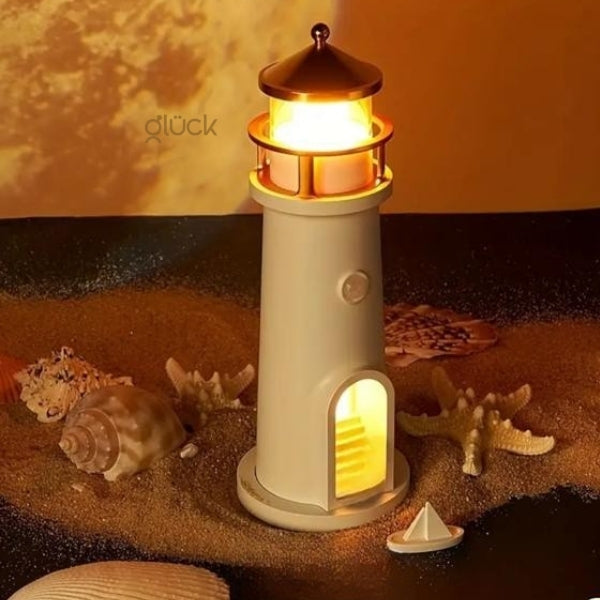 Lampara Faro Proyector de Luna - Relajante y Decorativa Crea Ambientes Cálidos y Tranquilos