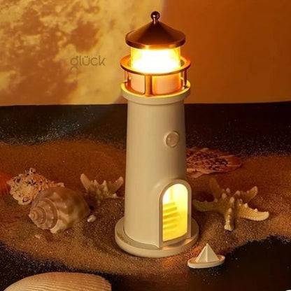 Lampara Faro Proyector de Luna - Relajante y Decorativa Crea Ambientes Cálidos y Tranquilos